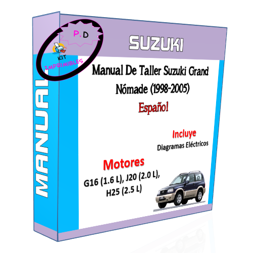 Suzuki Grand Nomade Workshop Manual (1998-2005) English