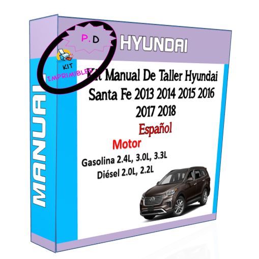 Manual Taller Hyundai Santa Fe 2013 2014 2015 2016 2017 2018