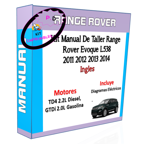 Range Rover Evoque L538 2011 2012 2013 2014 Workshop Manual