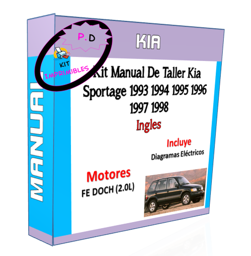 Manual De Taller Kia Sportage 1993 1994 1995 1996 1997 1998 Ingles