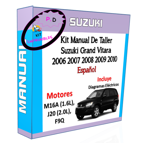 Workshop Manual Suzuki Grand Vitara 2006 2007 2008 2009 2010