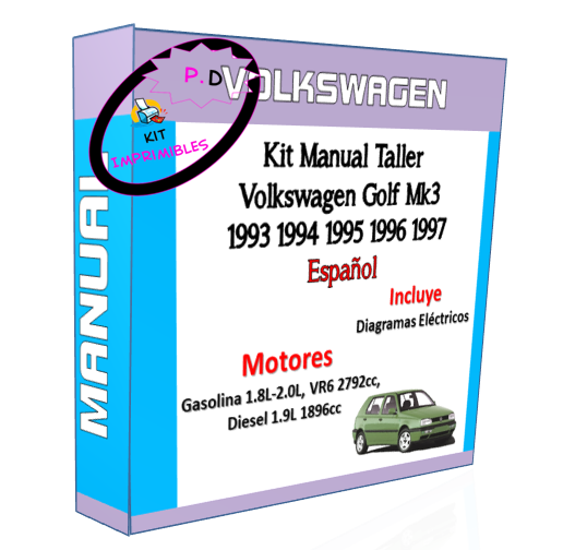 Manual Taller Volkswagen Golf Mk3 1993 1994 1995 1996 1997