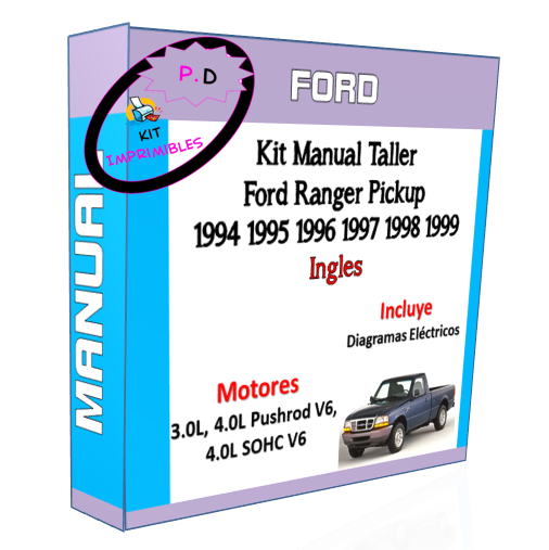 Manual Taller Ford Ranger Pickup 1994 1995 1996 1997 1998-99