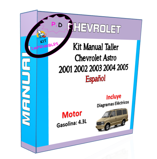 Chevrolet Astro Workshop Manual 2001 2002 2003 2004 2005 Esp.