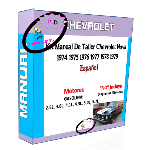 Manual De Taller Chevrolet Nova 1974 1975 1976 1977 1978 1979