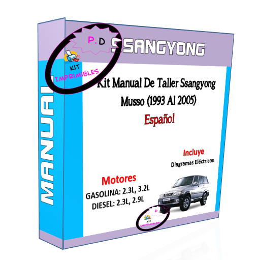 Ssangyong Musso Workshop Manual (1993 To 2005) In Spanish