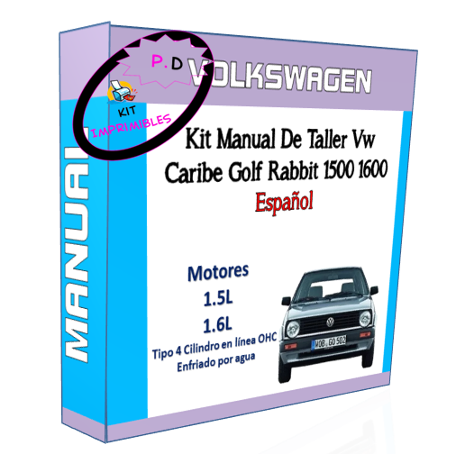 Workshop Manual Vw Caribe Golf Rabbit 1500 1600 Spanish