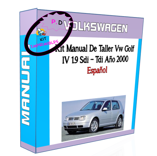 Workshop Manual Vw Golf Iv 1.9 Sdi - Tdi Year 2000
