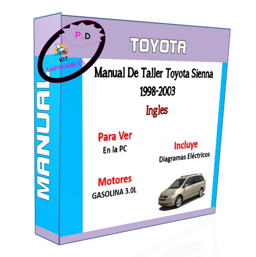 Toyota Sienna Workshop Manual 1998-2003 English