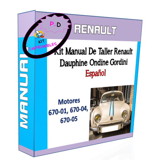 Renault Dauphine Ondine Gordini Workshop Manual English