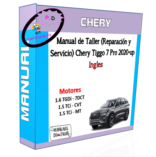 Manual de Taller (Reparación y Servicio) Chery Tiggo 7 Pro 2020-up