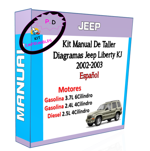 Workshop Manual And Diagrams Jeep Liberty Kj 2002-2003 Spanish