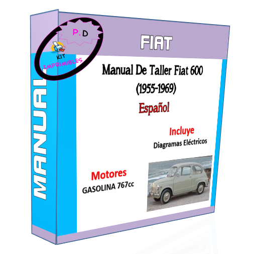 Fiat 600 Workshop Manual (1955-1969) Spanish