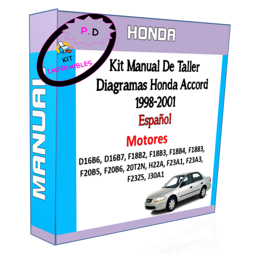 Manual De Taller Y Diagramas Honda Accord 1998-2001 Español