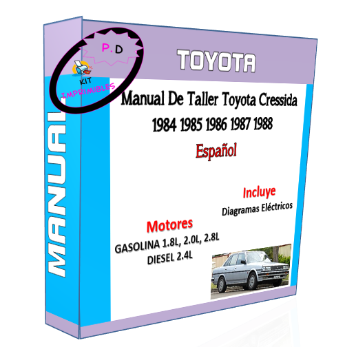 Manual De Taller Toyota Cressida 1984 1985 1986 1987 1988 Esp.
