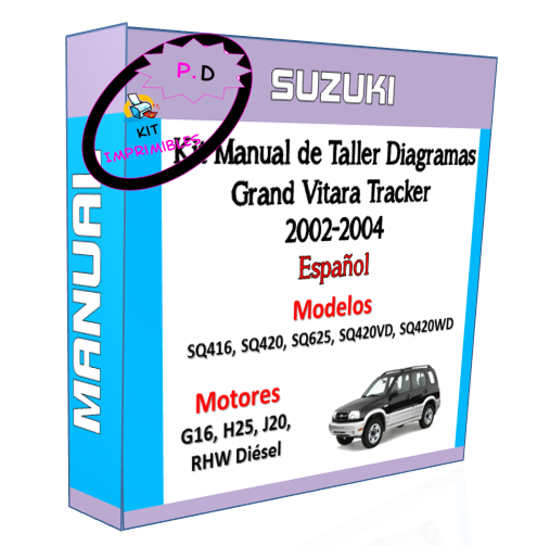 Workshop Manual Diagrams Grand Vitara Tracker 2002-2004