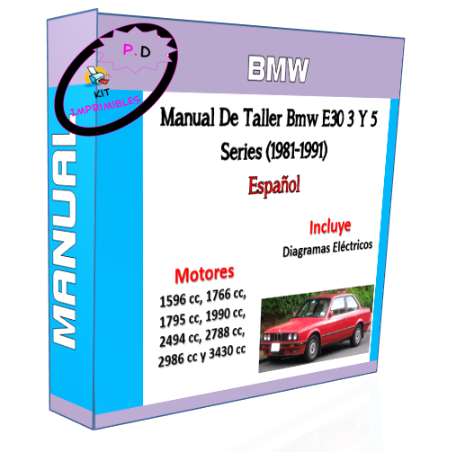 BMW E30 3 and 5 Series (1981-1991) Workshop Manual in Spanish