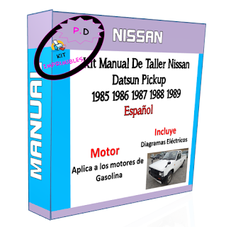 Workshop Manual Nissan Datsun Pickup 1985 1986 1987 1988 1989