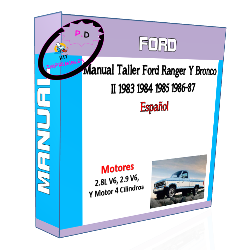 Manual Taller Ford Ranger Y Bronco II 1983 1984 1985 1986-87 Español