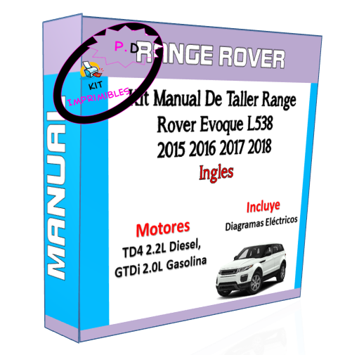 Manual De Taller Range Rover Evoque L538 2015 2016 2017 2018