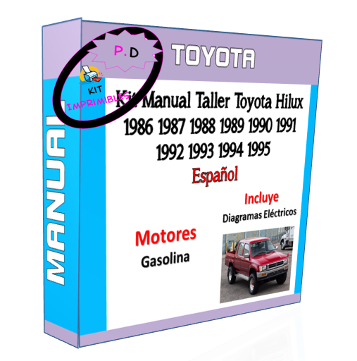 Manual Taller Toyota Hilux 1986 1987 1988 1989 1990 1991-95