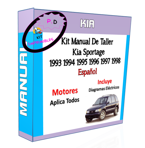 Manual De Taller Kia Sportage 1993 1994 1995 1996 1997 1998.