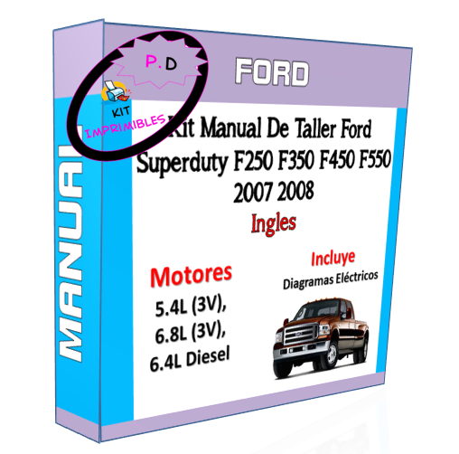 Manual De Taller Ford Superduty F250 350 450 550 2007 2008