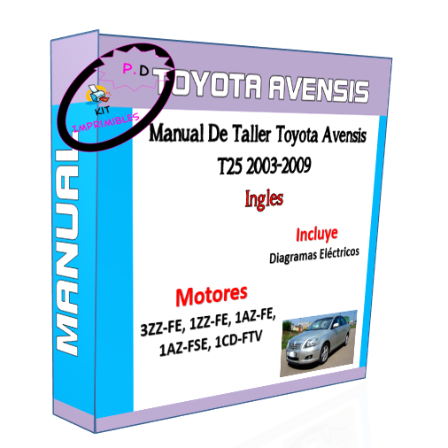 Manual De Taller Toyota Avensis T25 2003-2009 Ingles