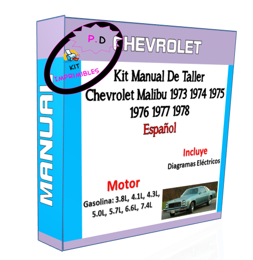 Manual De Taller Chevrolet Malibu 1973 1974 1975 1976 1977 1978