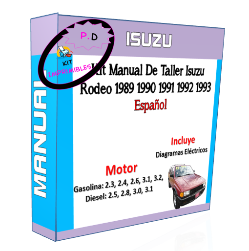 Manual De Taller Isuzu Rodeo 1989 1990 1991 1992 1993 Esp.