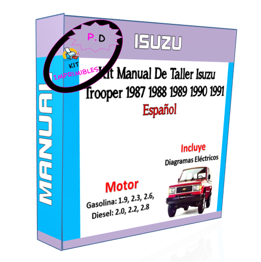 Manual De Taller Isuzu Trooper 1987 1988 1989 1990 1991 Esp.