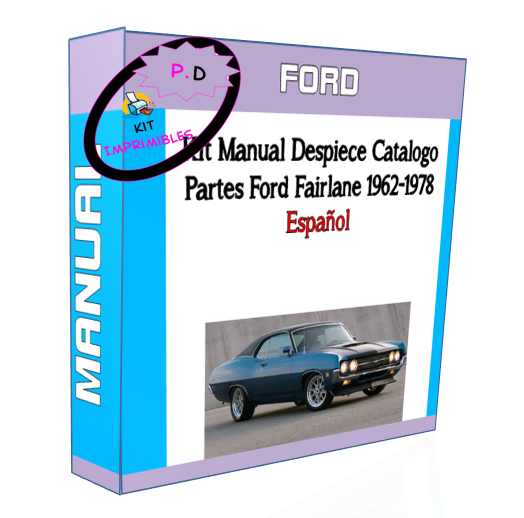 Parts Manual Catalog Ford Fairlane 1962-1978