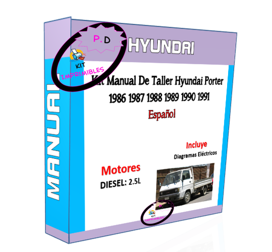 Manual De Taller Hyundai Porter 1986 1987 1988 1989 1990 1991