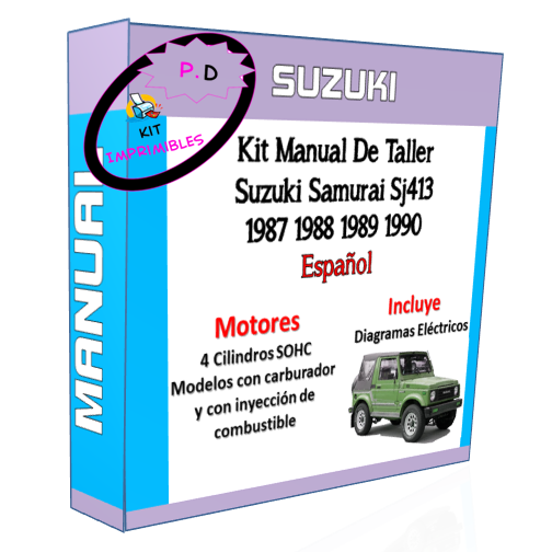 Manual De Taller Suzuki Samurai Sj413 1987 1988 1989 1990