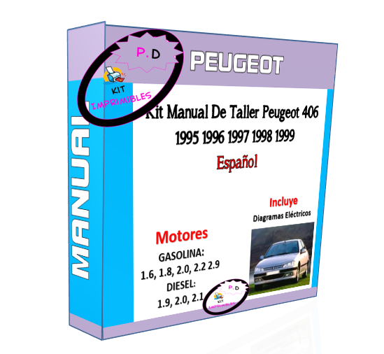 Manual De Taller Peugeot 406 1995 1996 1997 1998 1999 Esp.