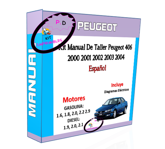 Manual De Taller Peugeot 406 2000 2001 2002 2003 2004 Esp.