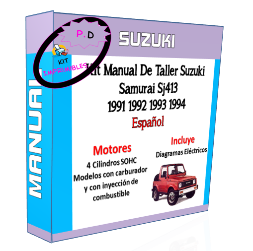 Manual De Taller Suzuki Samurai Sj413 1991 1992 1993 1994