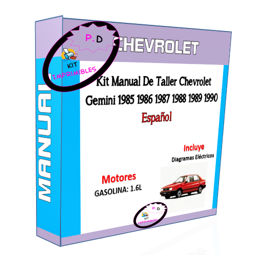 Chevrolet Gemini Workshop Manual 1985 1986 1987 1988 1989 1990