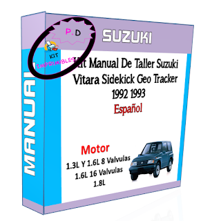 Manual Taller Suzuki Vitara Sidekick Geo Tracker 1992 1993