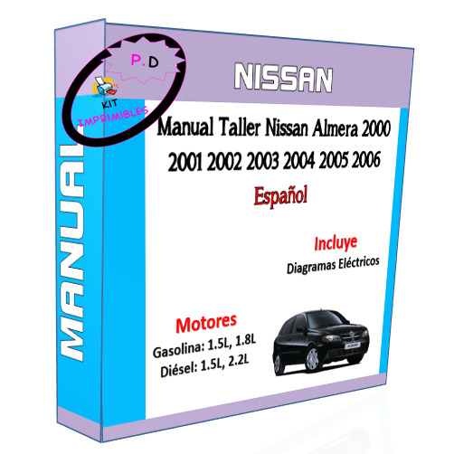 Manual Taller Nissan Almera 2000 2001 2002 2003 2004 2005 2006 Español