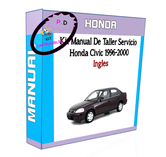 Manual De Taller Servicio Honda Civic 1996-2000 Ingles