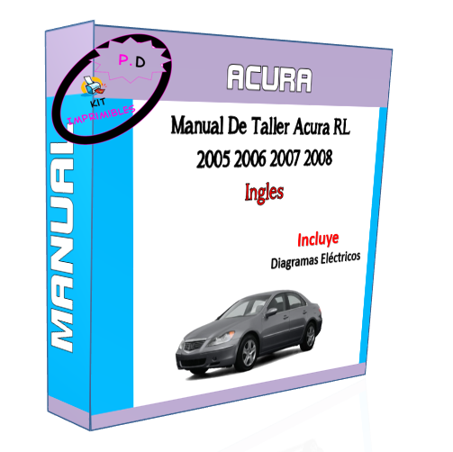 Manual De Taller Acura RL 2005 2006 2007 2008 Ingles