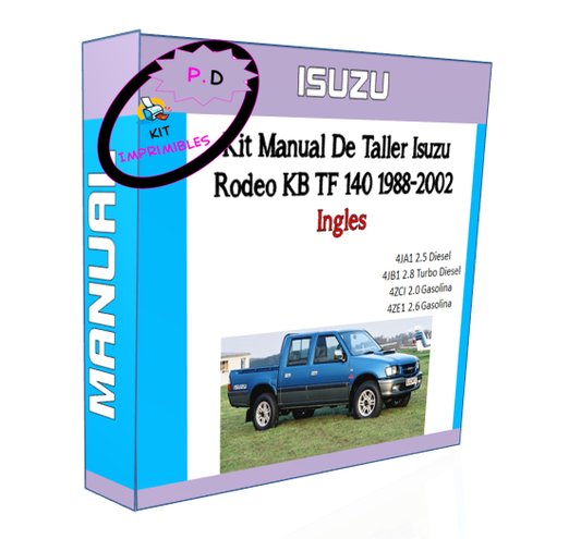 Manual De Taller Isuzu Rodeo Kb Tf 140 1988-2002 Ingles