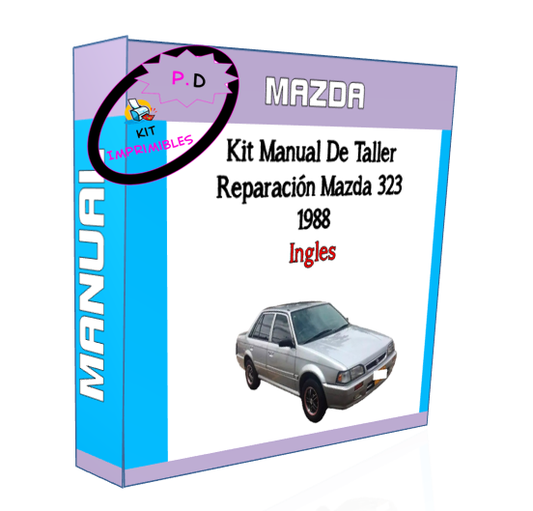 Manual De Taller Reparación Mazda 323 1988 Ingles