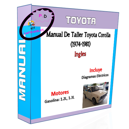 Manual De Taller Toyota Corolla (1974-1981) Ingles