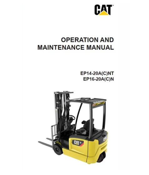 Caterpillar EP20ANT Service, Operation and Maintenance Manual