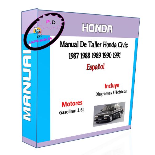Honda Civic 1987 1988 1989 1990 1991 Workshop Manual Spanish