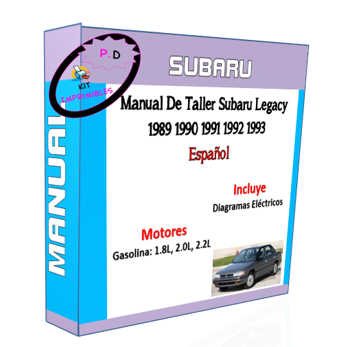 Manual De Taller Subaru Legacy 1989 1990 1991 1992 1993 Esp.