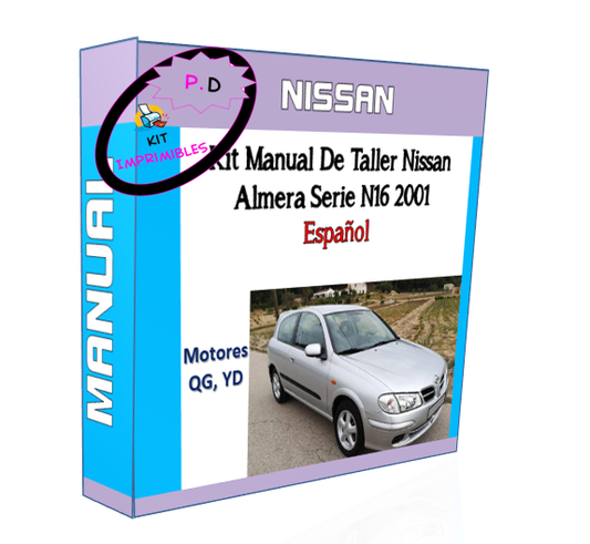 Kit Manual De Taller Nissan Almera Serie N16 2001 Español