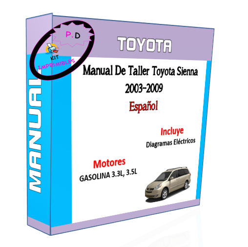 Manual De Taller Toyota Sienna 2003-2009 En Español